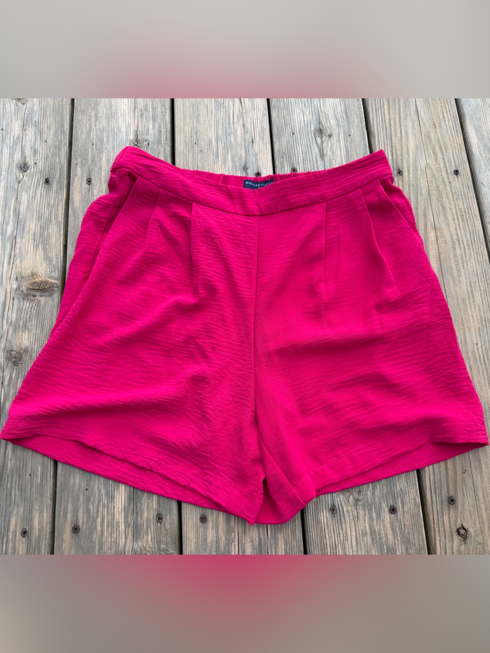 Margaritaville Hot Pink Relaxed Bermuda Shorts